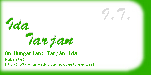 ida tarjan business card